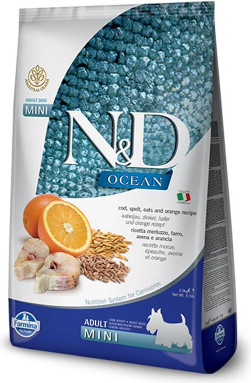 N&D Ocean Mini Codfish, Spelt, Oats & Orange