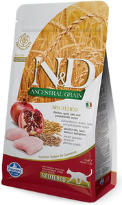 N&D Cat Ancestral Grain Neutered Chicken & Pomegranate