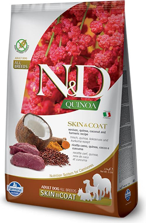 N&D Quinoa Skin & Coat Venison & Coconut