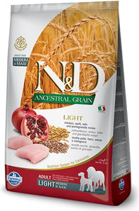 N&D Ancestral Grain Light Medium & Maxi Chicken & Pomegranate
